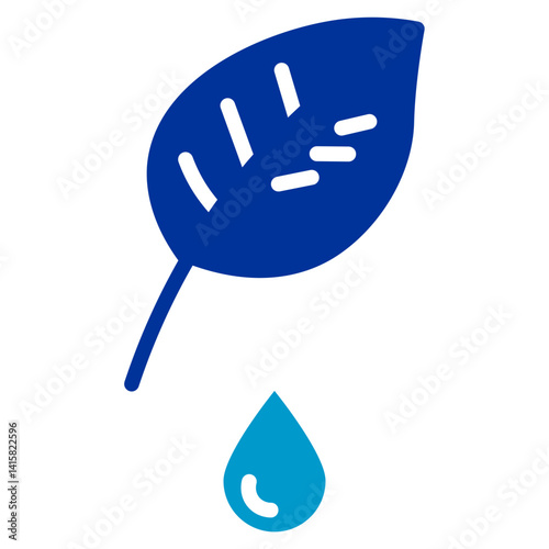 Dripping Leaves Vector Icon