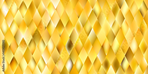 Glowing gold abstract background with diamond shaped gradient