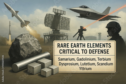 Critical Rare Earth Elements Imported from China Used in Modern Military Systems and Strategic Defense