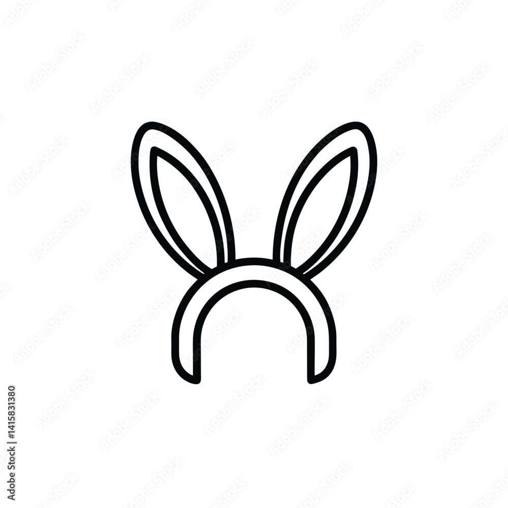 Isolated bunny ears and bow tie outline.
Cute rabbit ears coloring drawing. easter bunny headband illustration
Isolated bunny ears and bow tie outline.
Cute rabbit ears coloring drawing. easter bunny headband illustration