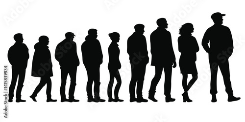 Silhouettes of people