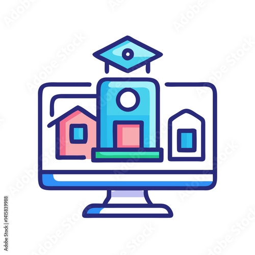 Virtual college tours, educational website, and online learning