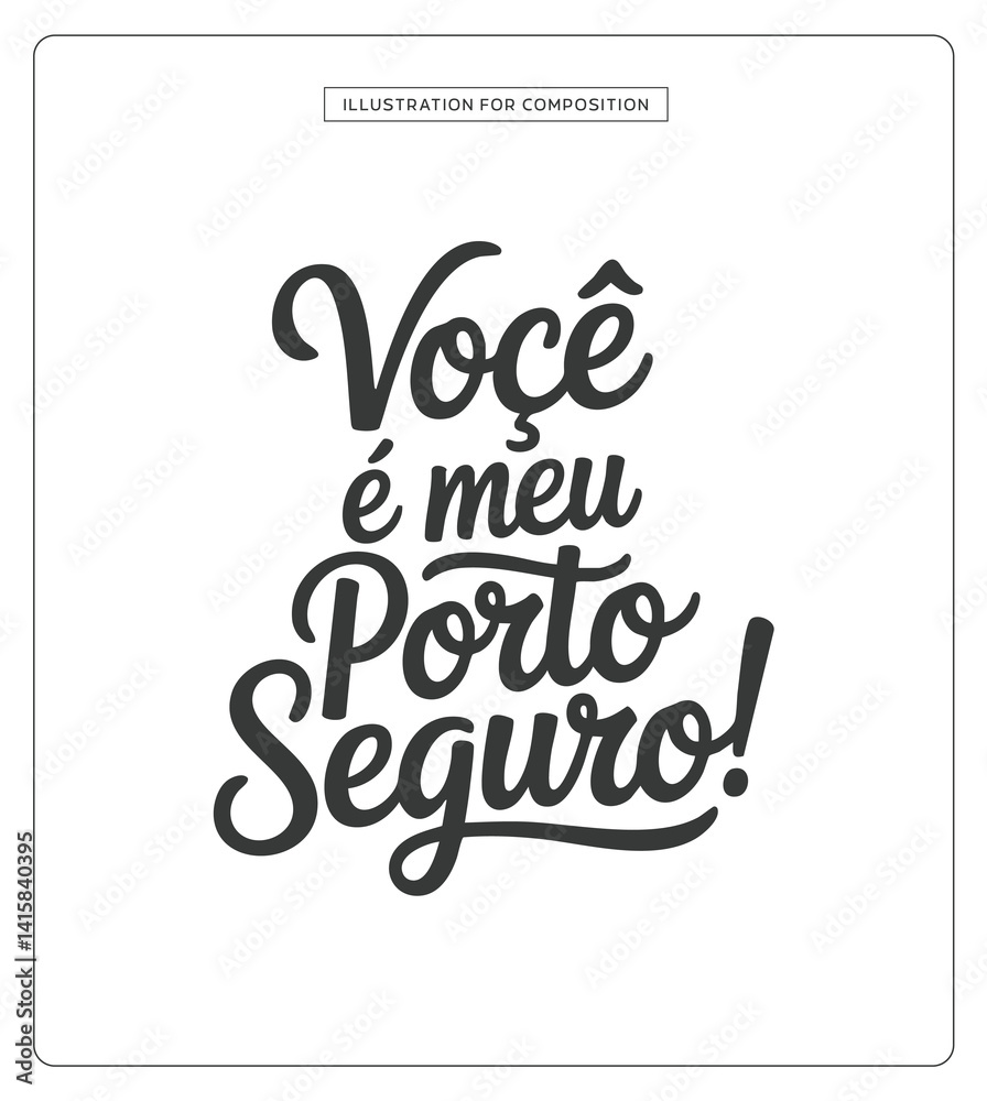 Obraz premium Lettering Dia das Mães