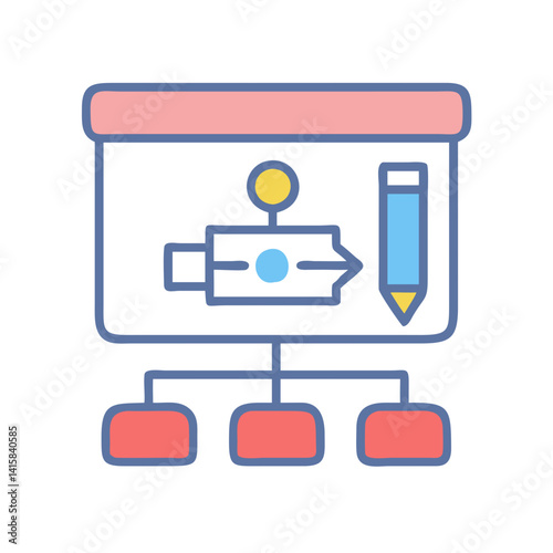 Flowchart diagram illustrating processes and analysis for business use
