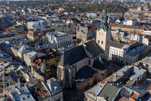 Obraz na płótnie Cathedral Basilica of the Assumption of the Blessed Virgin Mary in Lviv w salonie