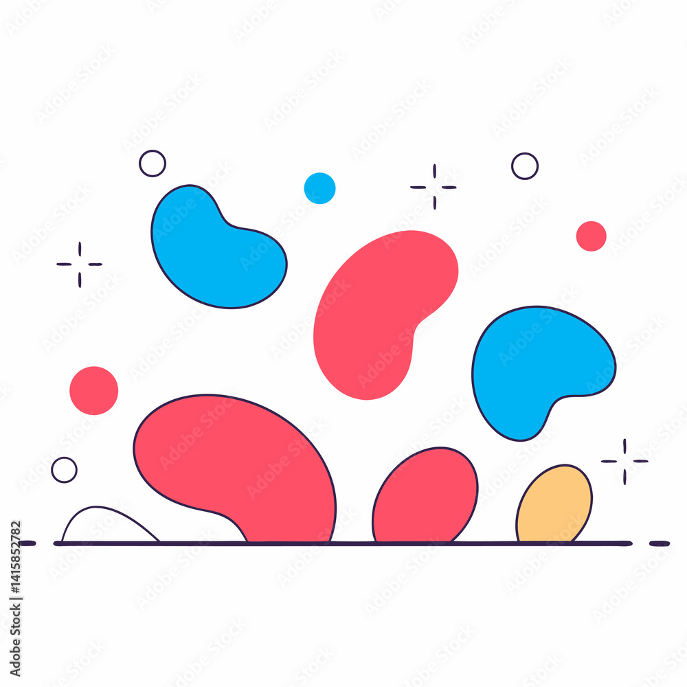 Abstract Colorful Shapes Background Abstract Colorful Shapes Background