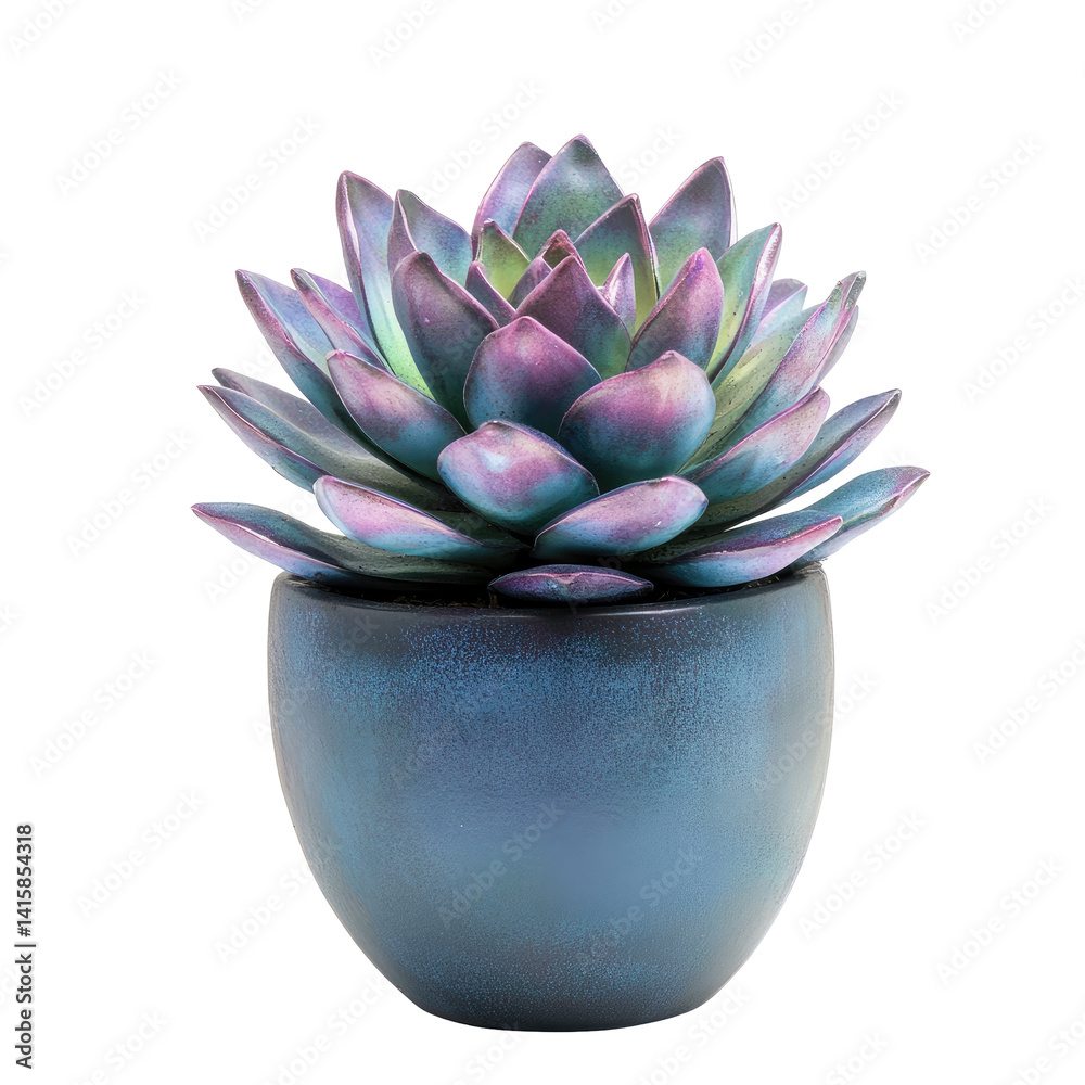 Vibrant succulent in a unique pot Vibrant succulent in a unique pot