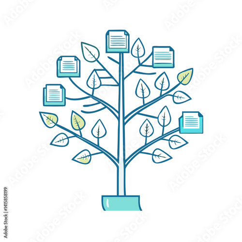 Knowledge tree with documents for digital learning design