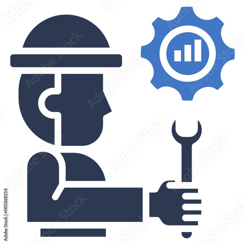 Workflow Optimization glyph color icon