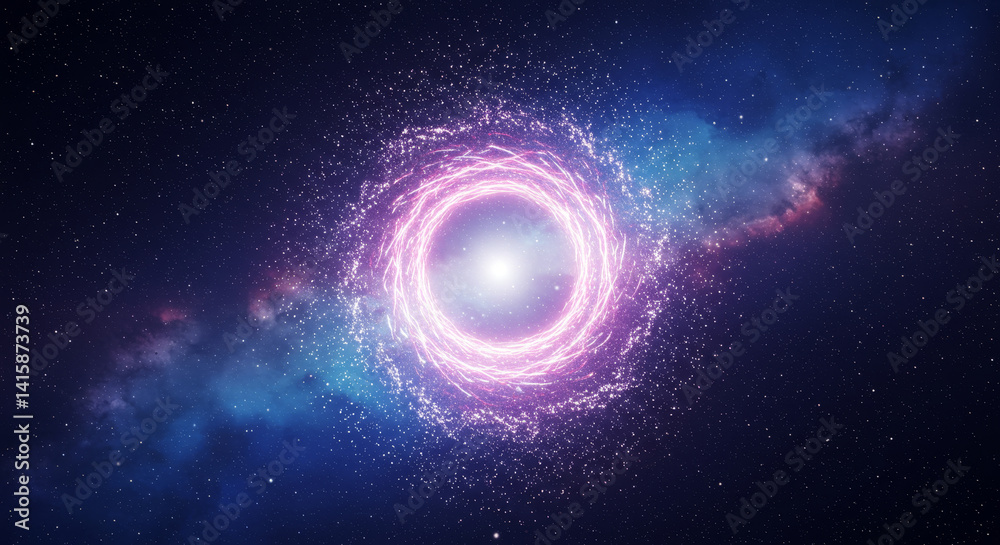 Cosmic Portal: Vortex of Light and Particles - A vibrant, swirling vortex of light and particles in a cosmic environment. Symbolizing energy, transition, infinity, mystery, and creation Cosmic Portal: Vortex of Light and Particles - A vibrant, swirling vortex of light and particles in a cosmic environment. Symbolizing energy, transition, infinity, mystery, and creation