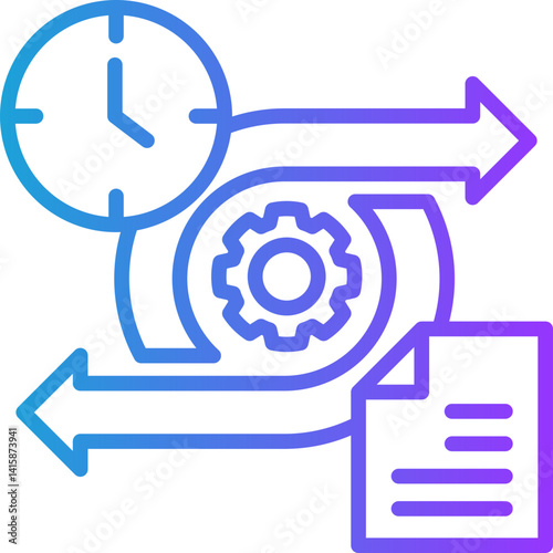 Free Download Agile Methodology line gradient icon - GFXLoad