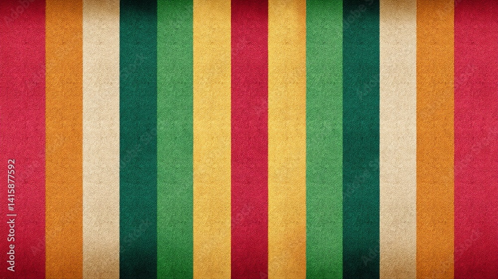 Rastafarian Colors: Bold, vertical stripes of green, gold,Grunge Textured Vertical Stripes in Red, Orange, Beige and Green Rastafarian Colors: Bold, vertical stripes of green, gold,Grunge Textured Vertical Stripes in Red, Orange, Beige and Green