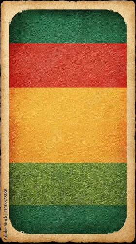 Wallpaper Mural Rastafarian Colors: Bold, vertical stripes of green, gold,Retro Rasta Stripes Background with Halftone Texture Torontodigital.ca