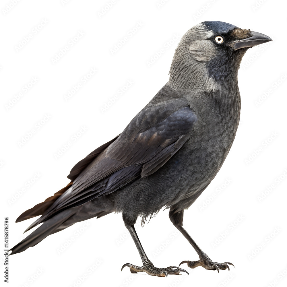 Fototapeta premium jackdaw PNG, transparent background