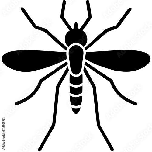 Creative Gnat Icon Vector Illustration