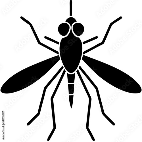 Creative Gnat Icon Vector Illustration