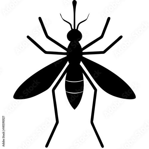Creative Gnat Icon Vector Illustration