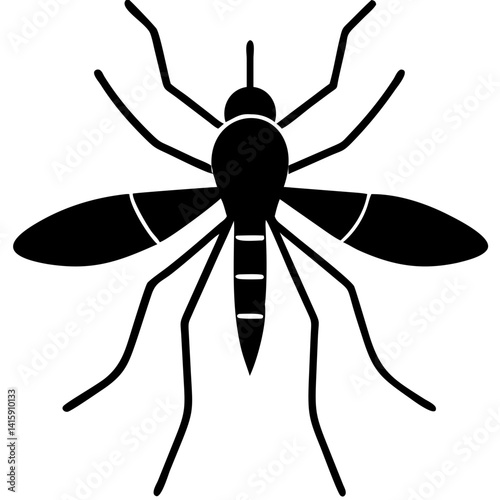 Creative Gnat Icon Vector Illustration