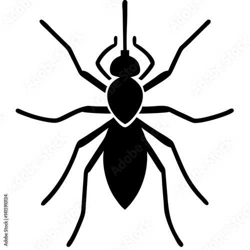 Creative Gnat Icon Vector Illustration