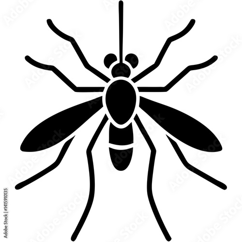 Creative Gnat Icon Vector Illustration
