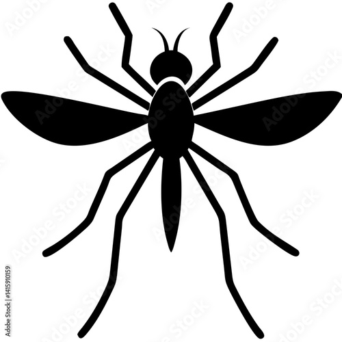 Creative Gnat Icon Vector Illustration