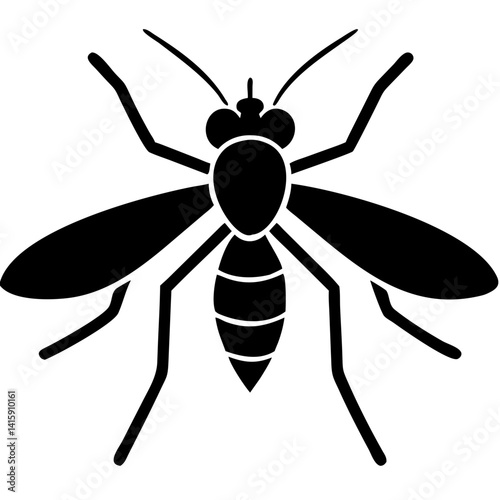Creative Gnat Icon Vector Illustration