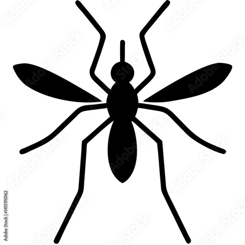 Creative Gnat Icon Vector Illustration