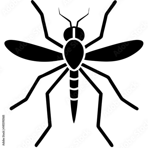 Creative Gnat Icon Vector Illustration