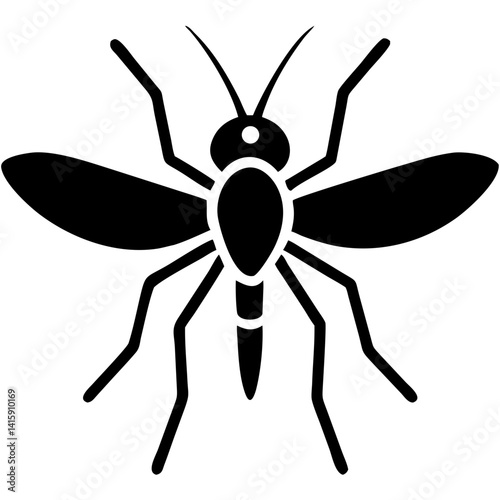 Creative Gnat Icon Vector Illustration