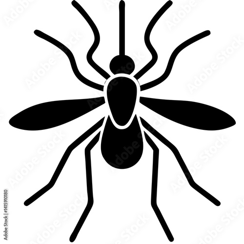 Creative Gnat Icon Vector Illustration