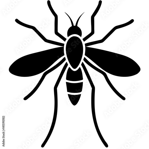 Creative Gnat Icon Vector Illustration