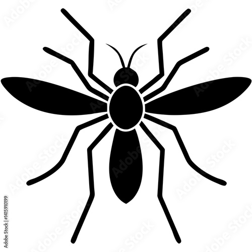 Creative Gnat Icon Vector Illustration