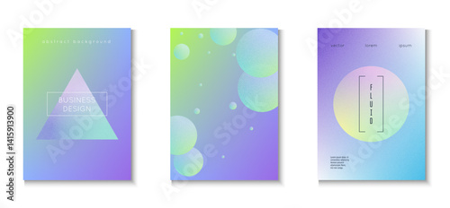 Holographic Poster. Grain Minimal Shape. Triangle Design. Vibrant Elements. Hipster Banner. Fluorescent Radial Template. Violet Texture 3d Set. Blue Holographic Poster