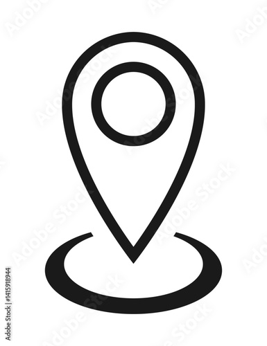 位置情報、現在位置（丸、線）