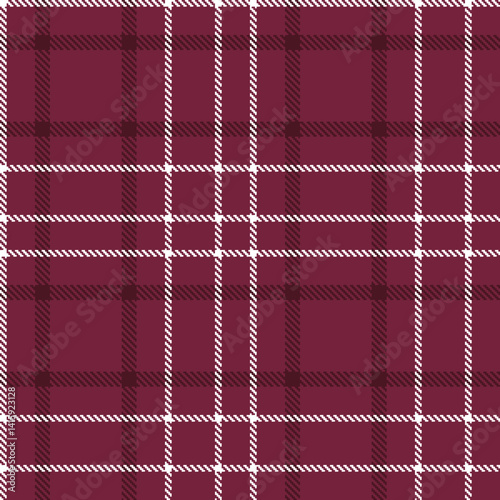 Vintage merlot and Sandy white Seamless Tartan Fabric Design