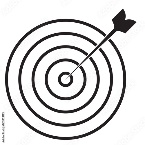 Business goals thin line icon vector set. Containing target, aim, accurate, objective, and mission of success, achievement, victory, winner, planning checklist, trophy, champion, mountain peak
