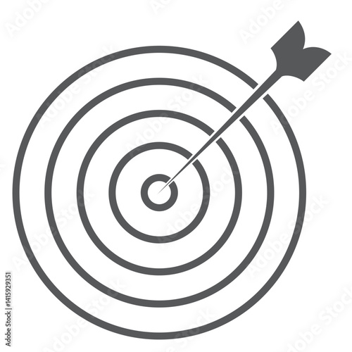 Business goals thin line icon vector set. Containing target, aim, accurate, objective, and mission of success, achievement, victory, winner, planning checklist, trophy, champion, mountain peak
