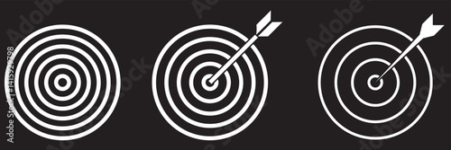 Target icon symbolizing focus and goals in business and marketing