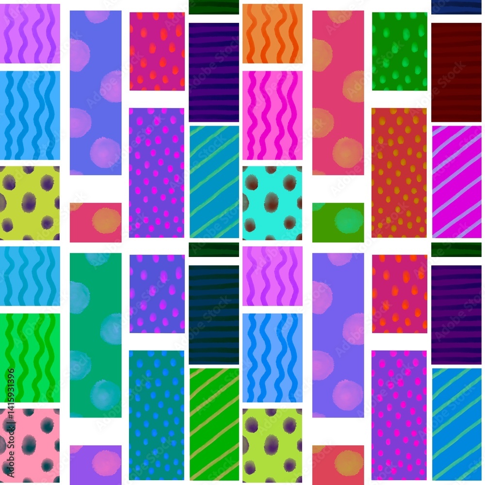 Fototapeta premium Abstract seamless paint spots oil pattern for wrapping paper and fabrics