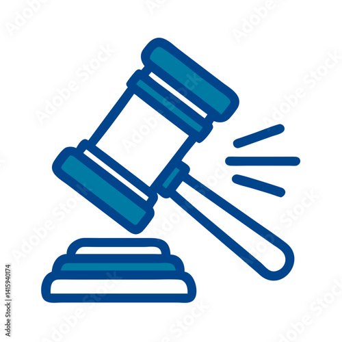 Auction hammer symbolizing bidding and legal proceedings, representing commerce and negotiation