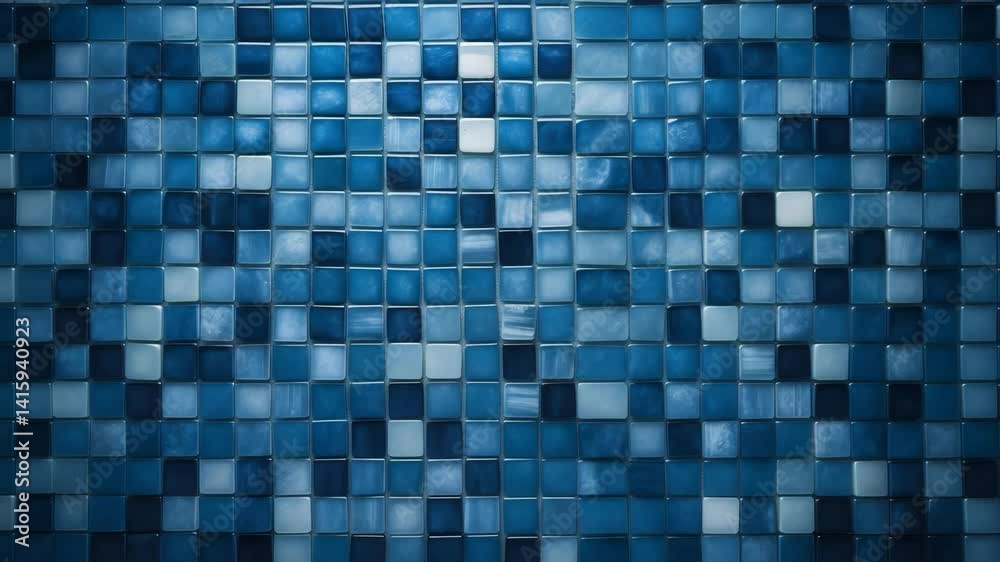 Tiny azure mosaic tiles. Patterns and backdrops. Tiny azure mosaic tiles. Patterns and backdrops.