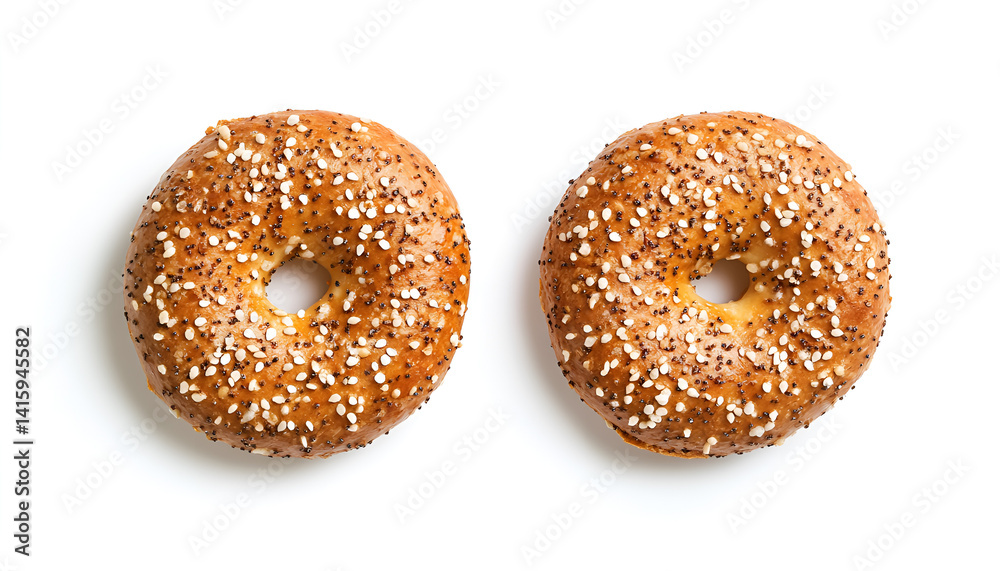 Two delicious pretzels crackers isolated on white, top view Two delicious pretzels crackers isolated on white, top view