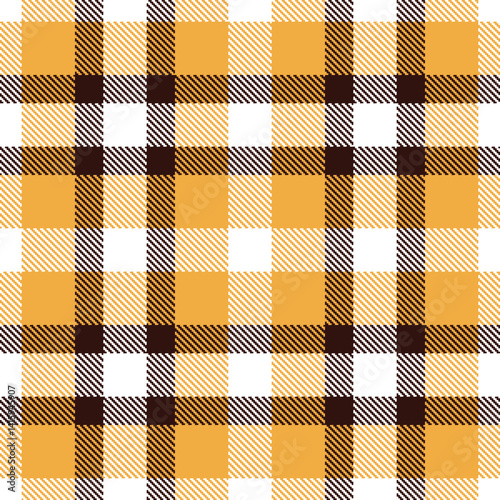 Traditional Soft white & Dusky butterscotch Seamless Tartan Fabric Design