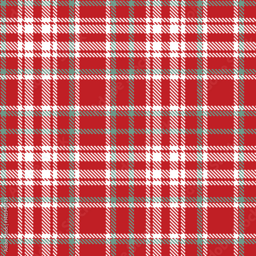 Plaid pattern seamless. Sandy scarlet & Highland white Tartan Fabric Design. 