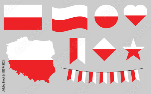 Free Download Collection of Poland Flags Europe Country - GFXLoad