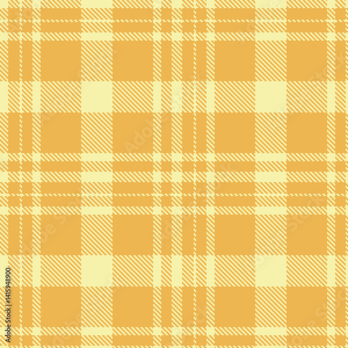 Classic light tan Tartan patterns fabric texture. Traditional Mellow butterscotch Seamless Tartan