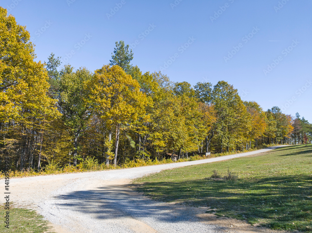 Autumn view of Plana Mountain, Sofia region, Bulgaria