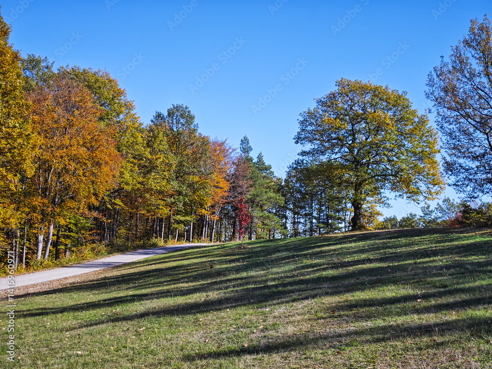Autumn view of Plana Mountain, Sofia region, Bulgaria