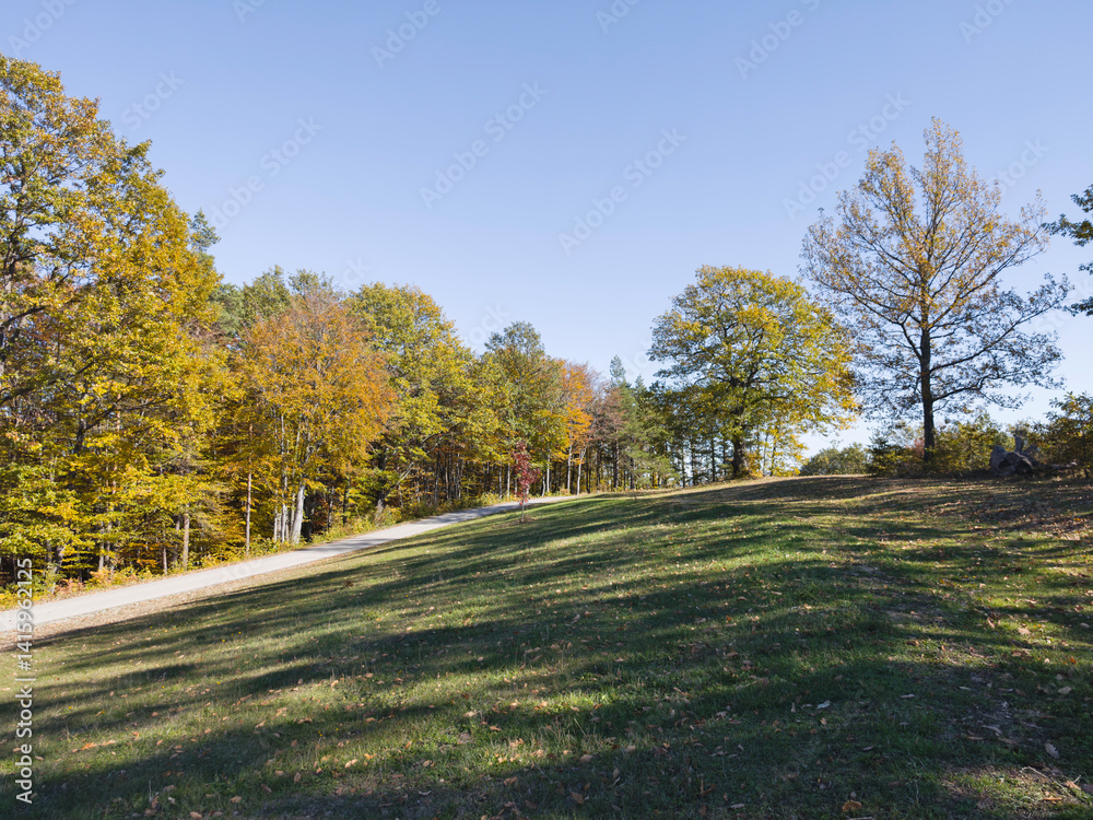 Autumn view of Plana Mountain, Sofia region, Bulgaria
