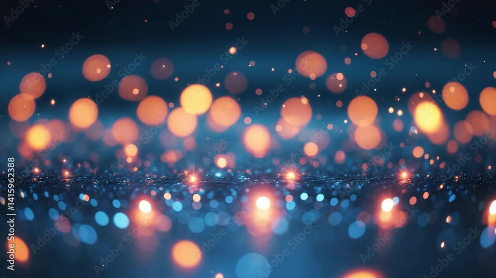 Vibrant defocused bokeh used as a background